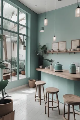 a calming coffee shop aesthetic'