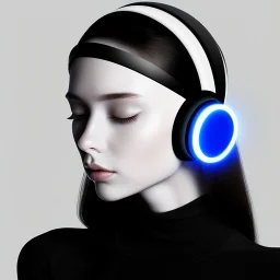 beautiful and trustworthy website for wireless bluetooth sleep headband product, ui, ux, ui/ux, apple, black, white, grey, aesthetic, girl wearing headphones