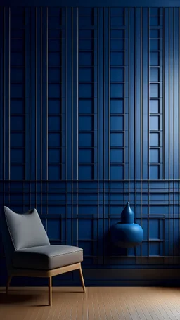 Navy color wall It has no shape