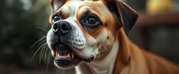 a dog that looks like the opposite of a vampire