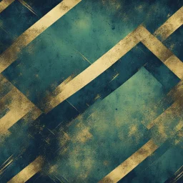 Hyper Realistic Green, Navy-Blue & Golden Abstract Retro Grunge-Pattern-Texture