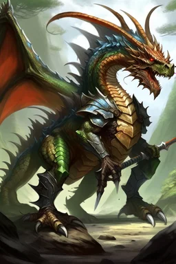 gigantium dragon with a single knight