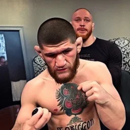 khabib drinking alcohol with conor mcgregor