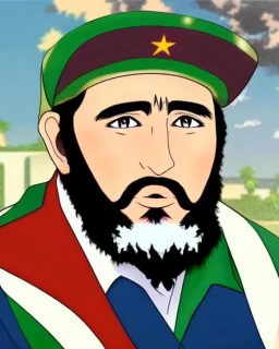 Fidel Castro as an anime character