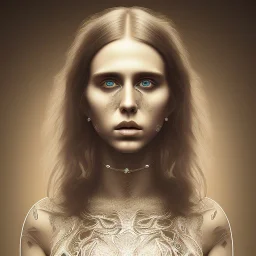 singer Danish MØ face, intricate detail , portrait, high lighting,