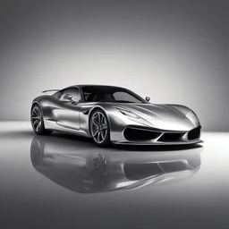 Prompt 1: A sleek, silver sports car standing out with its reflective metallic finish. The car boasts a smooth texture catching the light gracefully, creating dynamic reflections. Shadows cast beneath the vehicle adding depth and realism. Positioned against a plain background, the car is centered in the frame, showcasing every curve and detail.