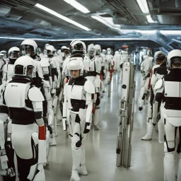 the clones are viewed as organic tools much like they were presented in Destination: Void where clones are sent out in specially prepared space ships to create an artificial consciousness. There is a clear social distinction between clones and naturally born human beings, a distinction that in the end leads to the outbreak of a series of battles and confrontations (slave_rebellions) between natural humans and clones as conflict over food supplies and assignment of risk escalates.