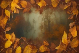 Double exposure, Autumn colours, leaves, chestnut, golden lights, Heart and love: Double exposure burlap, battery corrosion, golden patina, Sunrise on a misty morning. over a misty pond in the hieght of fall.Watercolour by Alison Brady. Pastel colours, waterfall, in ochre Arthur Rackham Gothic Watercolour Jean-Baptiste Monge Ernst Haeckel Minimalist Kay Sage watercolour art