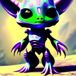 Unique adorable alien species