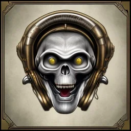 steampunk monkey headskull worrior