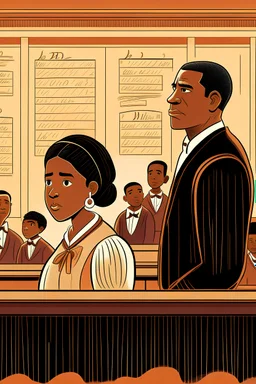 Illustration of "Brown v. Board of Education"