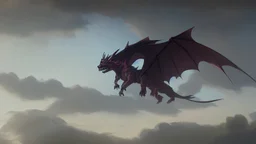 dragon in a big cloud