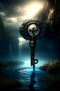 Mysterious key unlocking a hidden world