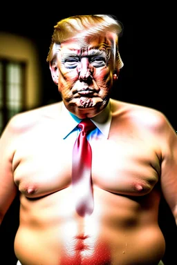 donald trump morbid obese and sweating