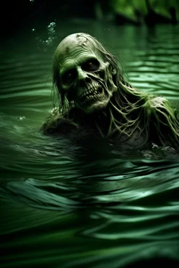 Drowned, dead, green, risen from the dead, terrible, rotten, drowned, water, man, Attack, Return, full size