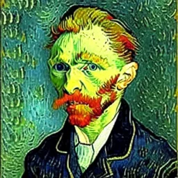 Portrait of a fish by Van Gogh