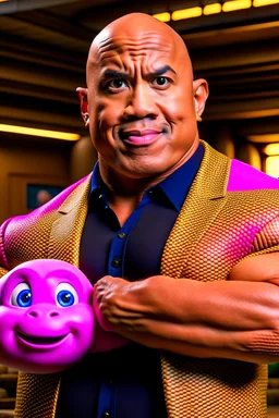 dwayne the rock turning into kirby