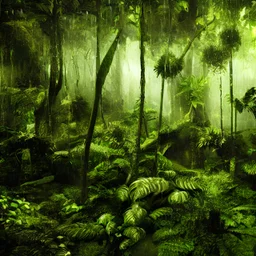 8k photo realistic cinematic potrait of beautiful rain forest inside view photo shot