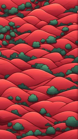 background, cartoon, top down landscape red