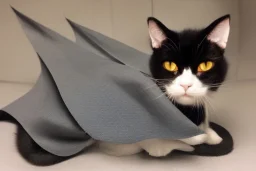 Vampire cat with cape