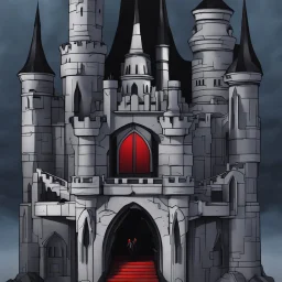 futuristic vampire casttle