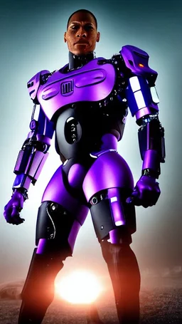 Cyborg's man nion purple clarity High quality 4k 8k HD