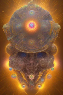 meditation, third eye, universe, fourth dimension, fractal, realistic, 8k, high quality, extreme detail, symmetrical, chakra, human