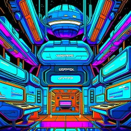 cyberpunk retro capital futuristic for comics