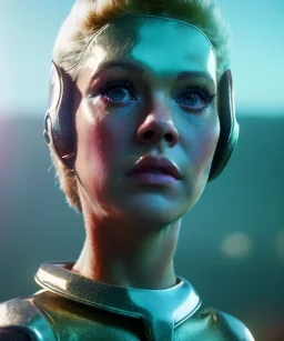 Ultra Realistic retro sci-fi image of 1960, many people looking a sweet teenager Jane Fonda, glow rays eyes without pupil, face makeup, tight latex coat, retro glass helmet, Retro sci-fi style, soft color, highly detailed, unreal engine 5, ray tracing, RTX, lumen lighting, ultra detail, volumetric lighting, 3d, finely drawn, high definition, high resolution.