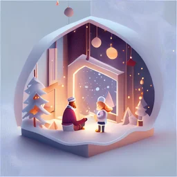 father's day clipart, christmas scene, isolated white background, cinematic lighting effect, charming, bokeh, digital painting, soft lighting, , 4K resolution,, isometric style, photorealistic rendering, highly detailed clean, vector image, photorealistic masterpiece, professional photography, simple space backdrop, flat white background, isometric, vibrant vector