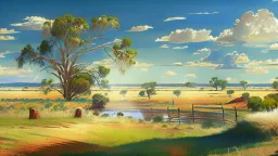 a beautiful aussie sunny peaceful landscape