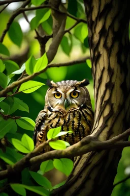 owl in tree