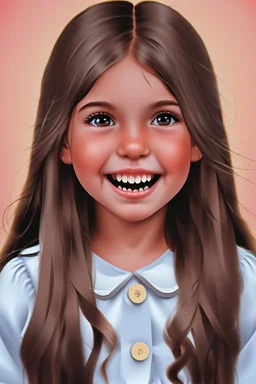 Book description: A girl with a bossy sort of voice, lots of bushy brown hair and rather large front teeth