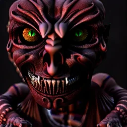 A dark demon, darker colours,highly intricate, Realistic photography, incredibly detailed, ultra high resolution, 8k, complex 3d render, cinema 4d.