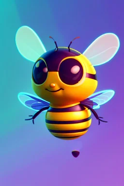 Cute bee as pfp animation style