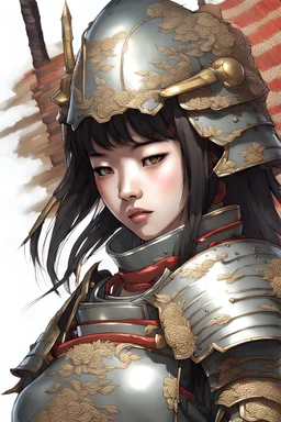 Japanese girl in armor