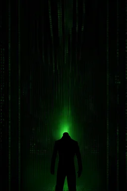 Matrix background. There is no person in the frame