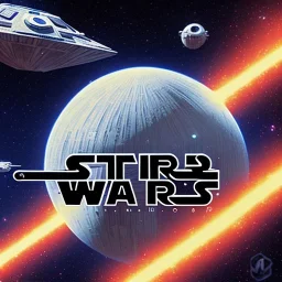 logo with only the letters 'STAR WARS', 256K