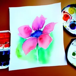 water color flower painting