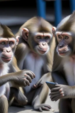 aber der ser på telefon