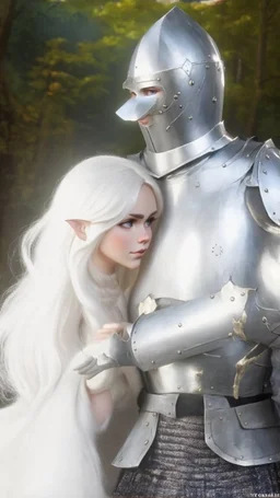 elf with the knight realistic