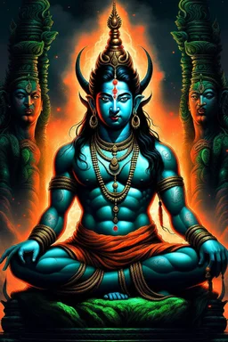 LORD SHIVA COSMIC wallpapers 8k IMAGE