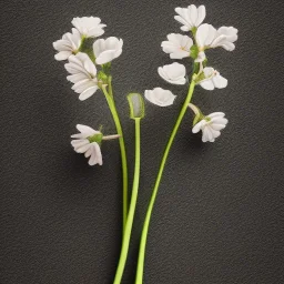 tiny delicate long stem flower, beautiful composition, centered in frame, pastel colors, plain solid color, highly intricate, extremely ornate, highly detailed, photorealistic, chiaroscuro, aesthetic layout, monochrome pantone, minimalist photography, hyper realistic, octane render, minimalist art