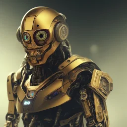 portrait face lionel messi, robot, golden, argentina flag intricate, sci-fi, cyberpunk, future,
