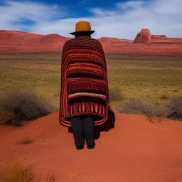 Full body portrait, painting, medium shot lady style of Diné Sandpaintings