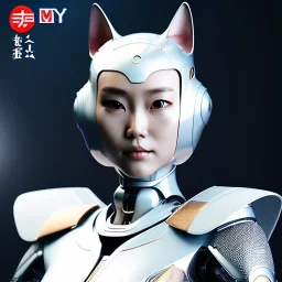 beautiful smooth realistic Japanese cat woman robot body with long legs, cat aye, extremely sharp detail, finely tuned detail, ultra high definition, 8 k, unreal engine 5, ultra sharp focus, accurate wings