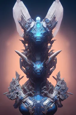 symmetry!! portrait ofobsidian blue alien in the style of horizon zero dawn, machine face, intricate, elegant, highly detailed, digital painting, artstation, concept art, smooth, sharp focus, illustration, art by artgerm and greg rutkowski and alphonse mucha, 8k