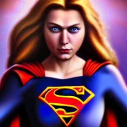 ultra detailed portrait of beautiful SuperGirl , extremely detailed digital painting, extremely detailed face,crystal clear eyes, in the style of robert e howard and pablo oliveira and Ken Kelley and Keith Parkinson ,mystical colors,perfectly centered image, perfect composition, rim light, beautiful lighting,8k, stunning scene, raytracing