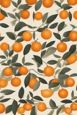 Sofa decorate with oranges