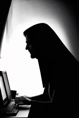 solana king liquidation flush shadow face in a dark room looking at computer oracle of delphi seeing the future in the style of surrealism black and white